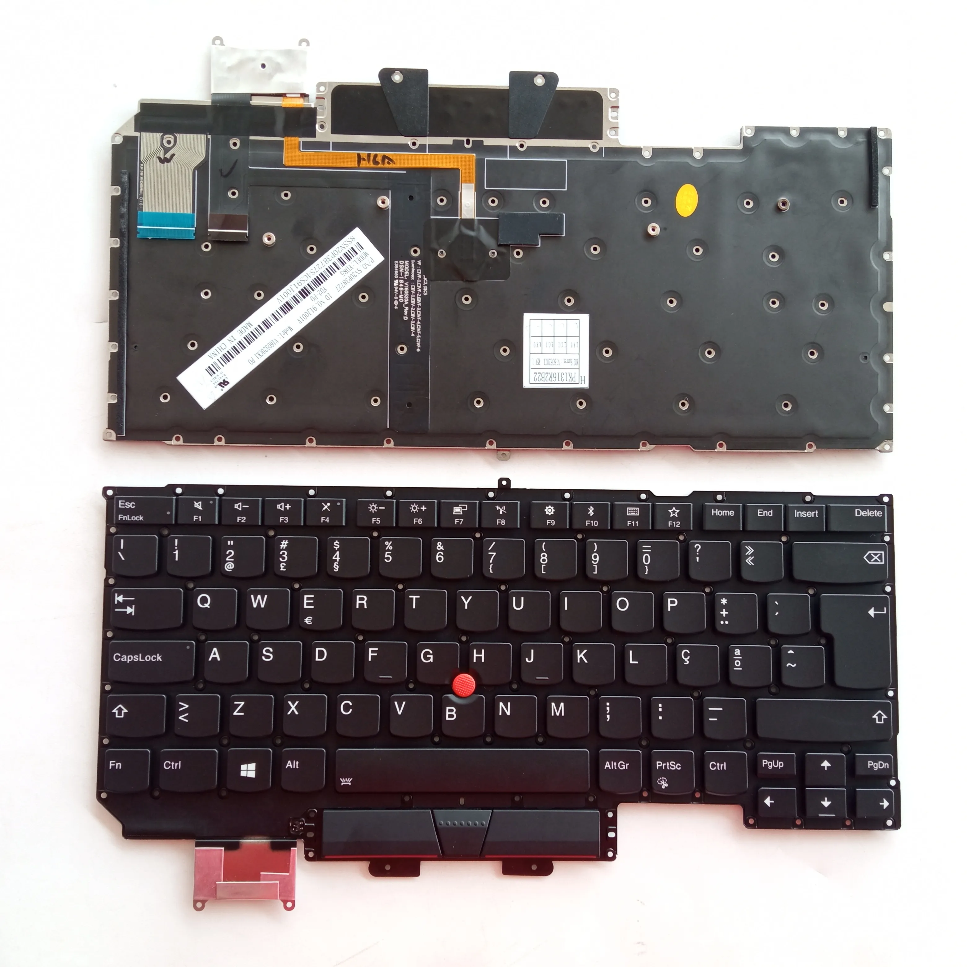 Picture of New Replacement Laptop Keyboard For IBM X1C 2017/X1C 2018/X1 Carbon 5th/X1 Carbon 6th BLACK With Point Backlit (OEM) PO Layout